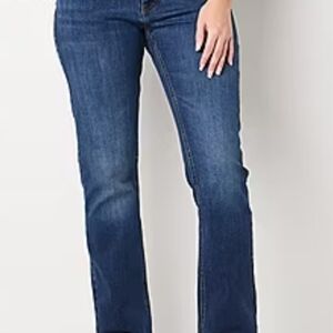 Liz Claiborne Women's Boot Cut Jeans - Deep Blue